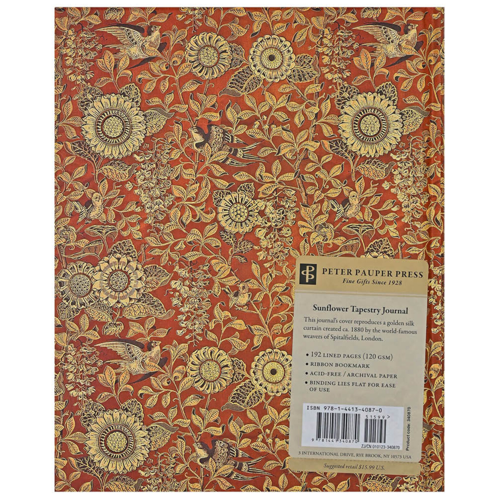 Oversize Journal Peter Pauper Sunflower Tapestry
