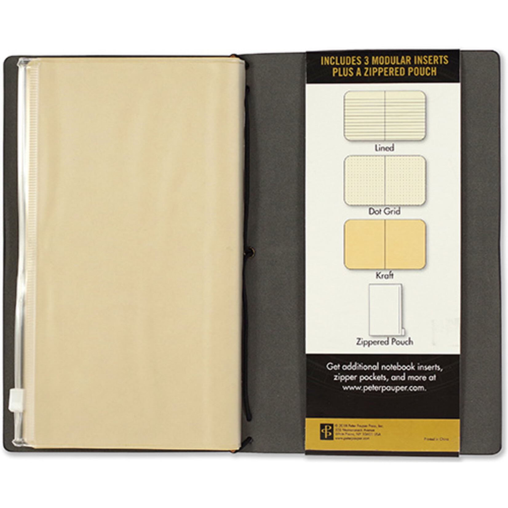 Voyager Notebook Peter Pauper Black