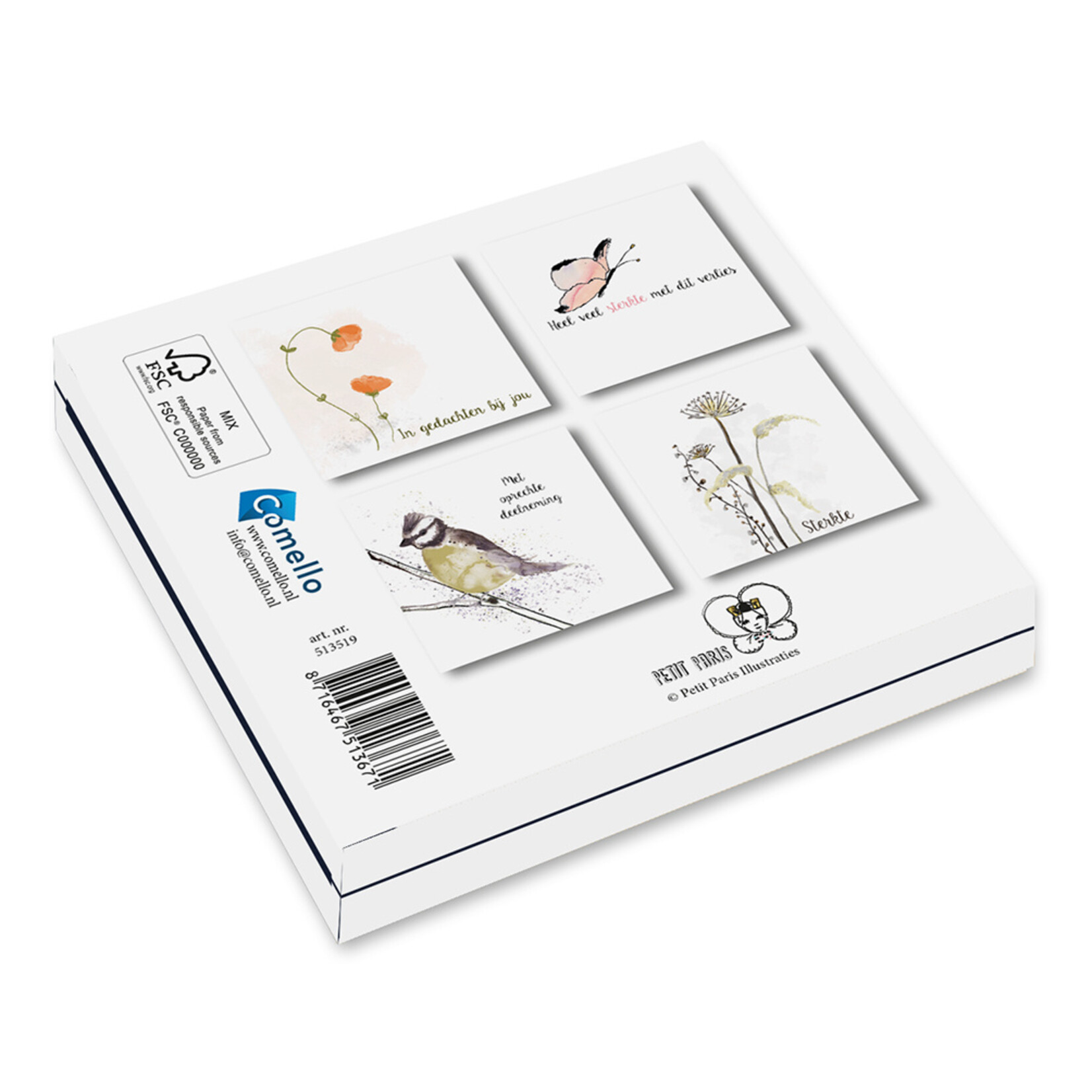 Kaartenmapje Petit Paris - Klaproos