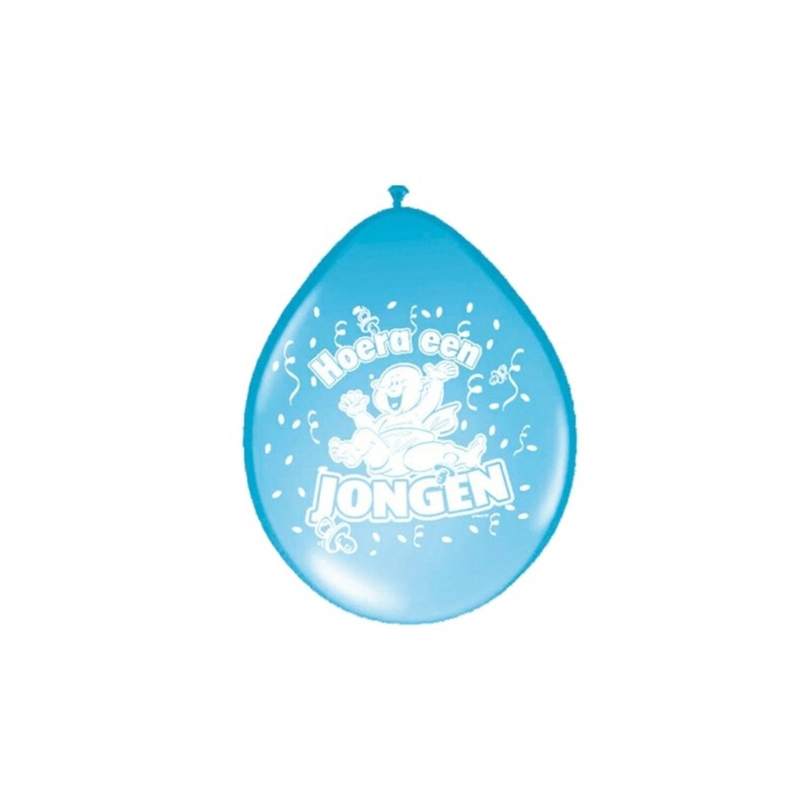 Ballonnen Hoera een jongen 8/ 30cm