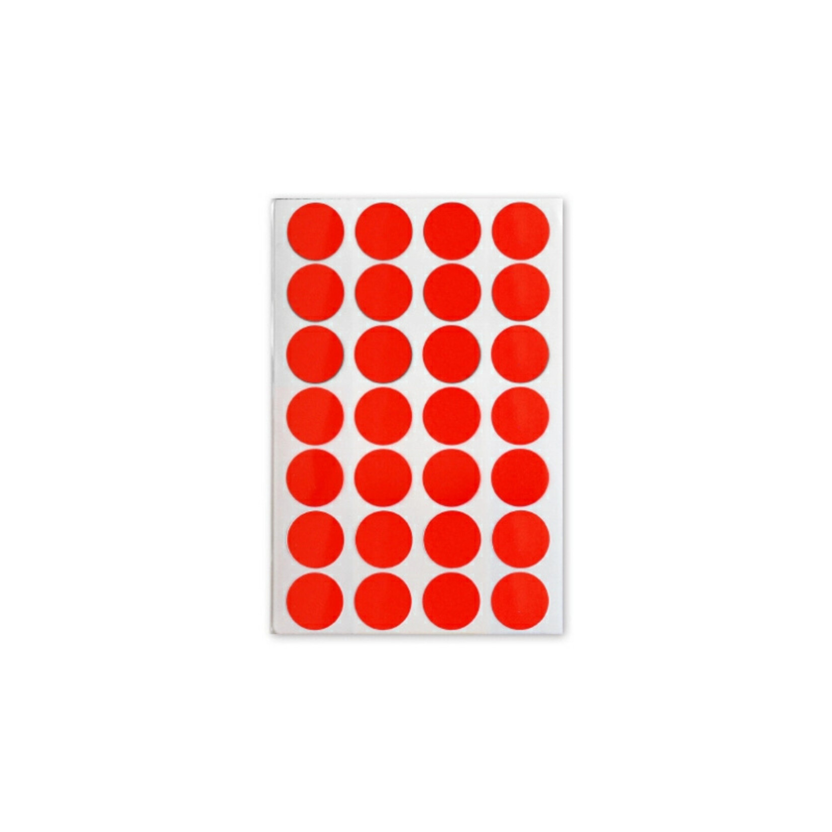 Soho Etiketten rood Ø16mm 84 stuks