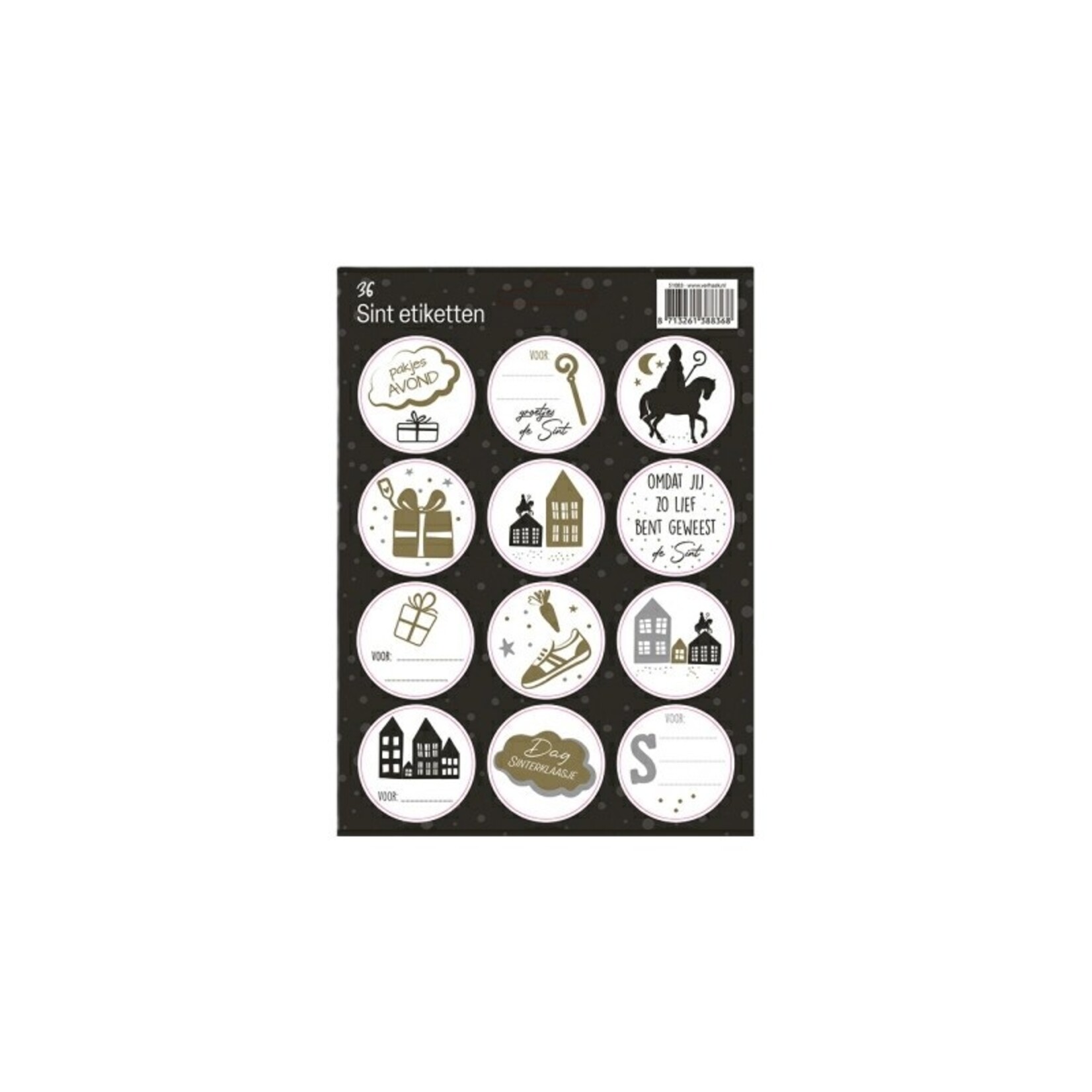 Sint etiketten A5 /36