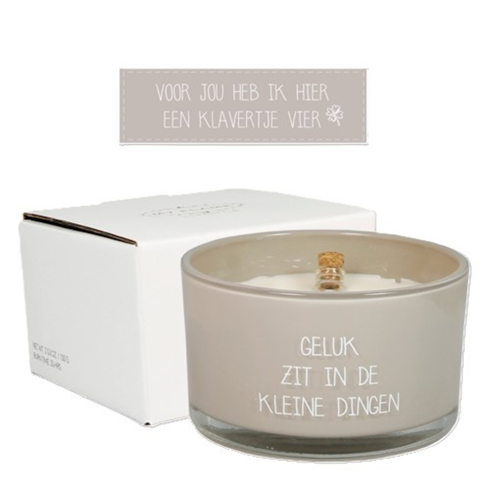 FLESSENPOST KAARS - GELUK ZIT IN DE KLEINE DINGEN