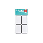 Soho Schooletiket wit rand zwart SOHO