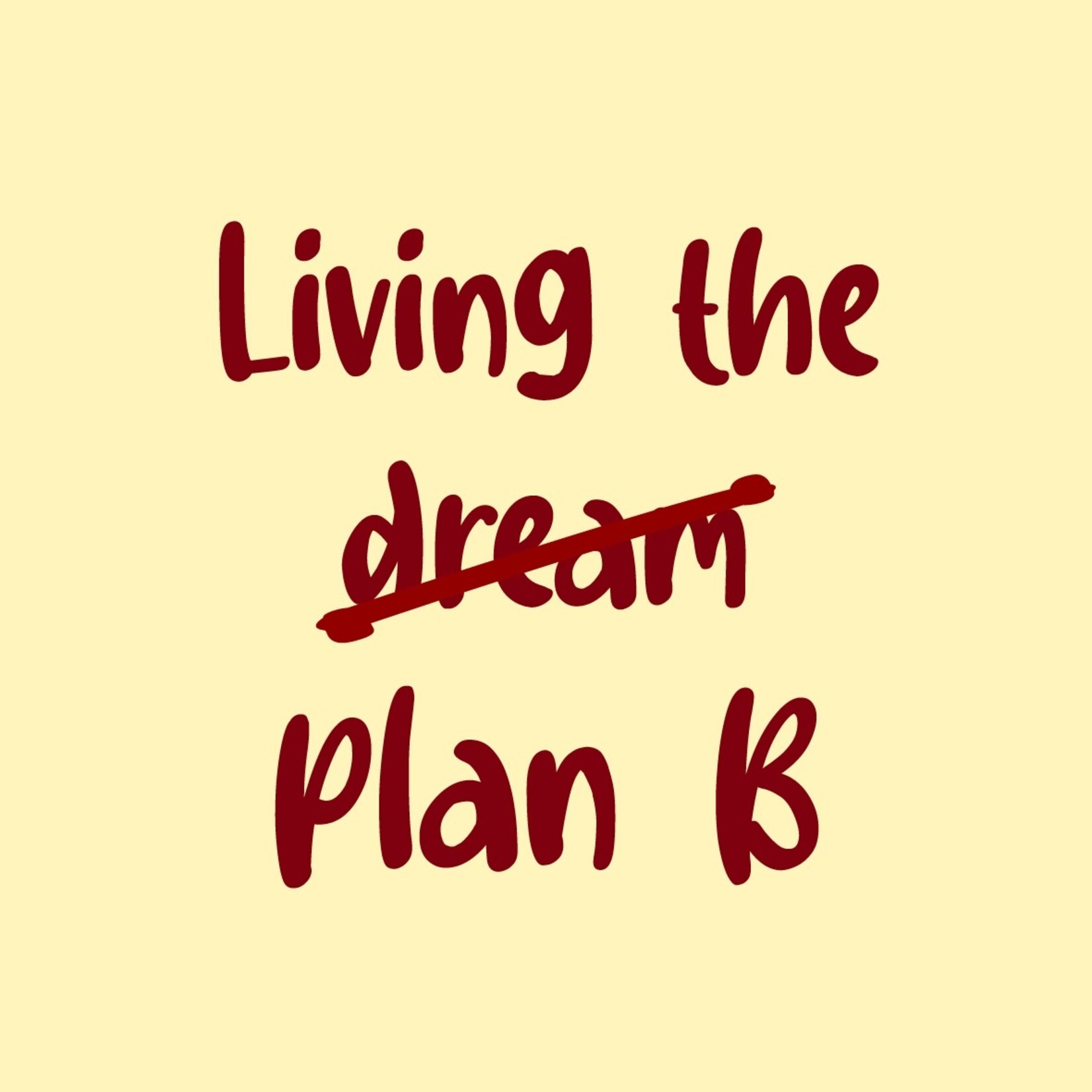 Homebound Tegeltje living the plan B