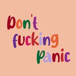 Homebound Tegeltje don't panic