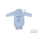 Romper 'I'M BEARY CUTE' Dusty Blue