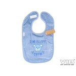 Slabbetje 'I'M BEARY CUTE' Dusty Blue