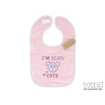 Slabbetje 'I'M BEARY CUTE' Rose Smoke