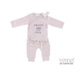 2-Delige Setje 'I'M BEARY CUTE' Rose Smoke