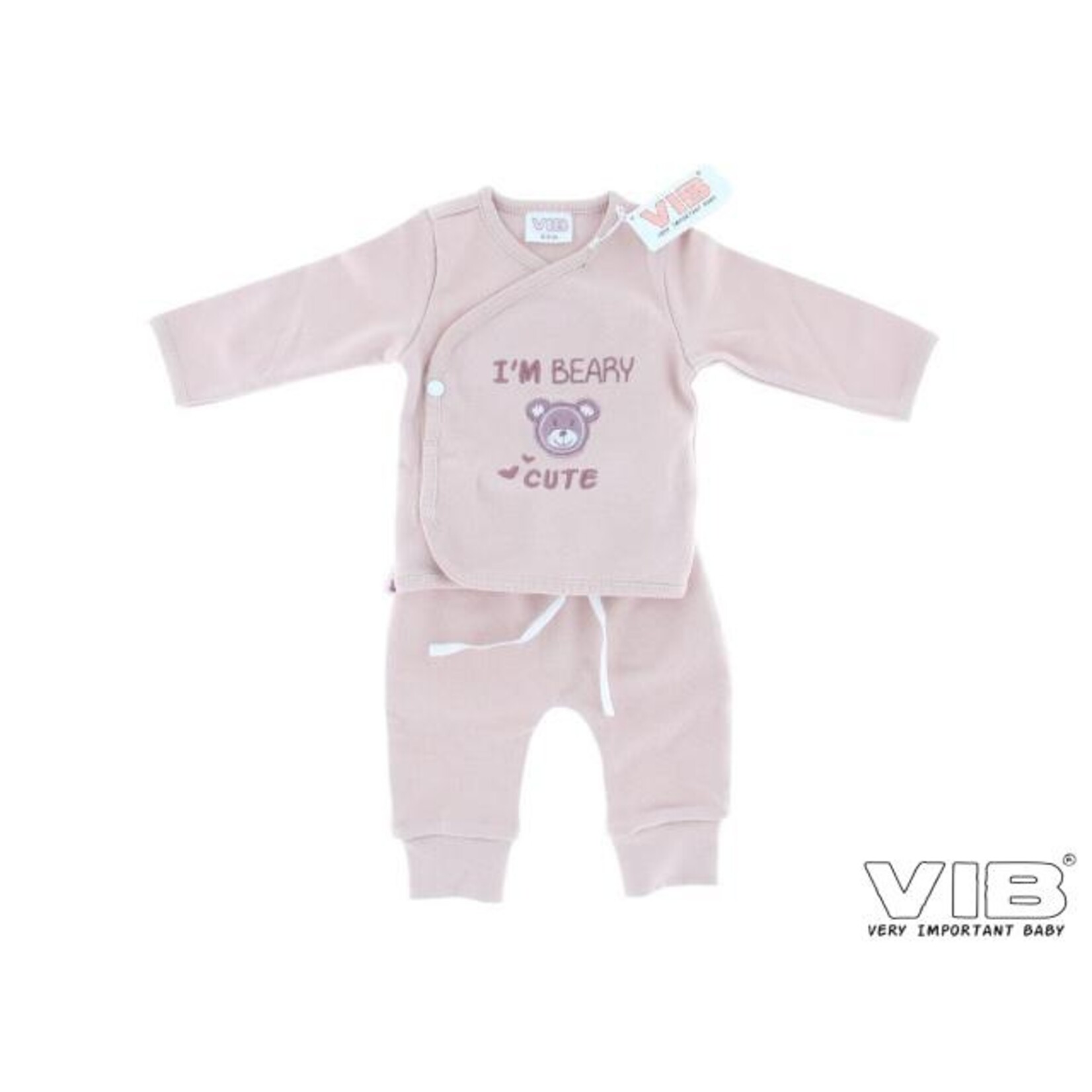 2-Delige Setje 'I'M BEARY CUTE' Rose Smoke