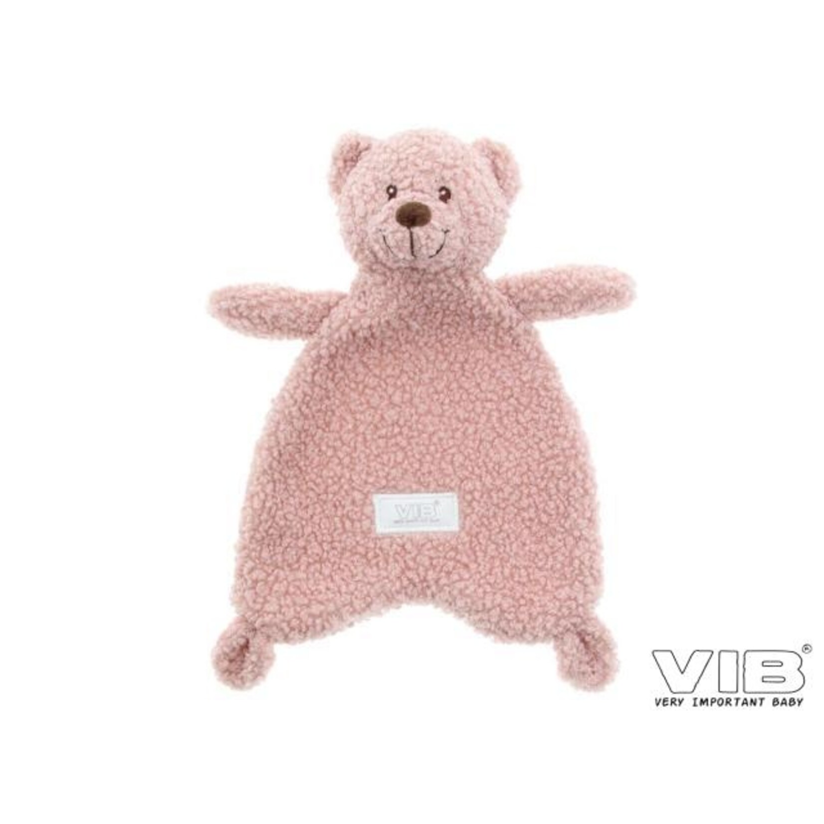 Knuffeldoekje met Berenhoofd Teddy Rose Smoke