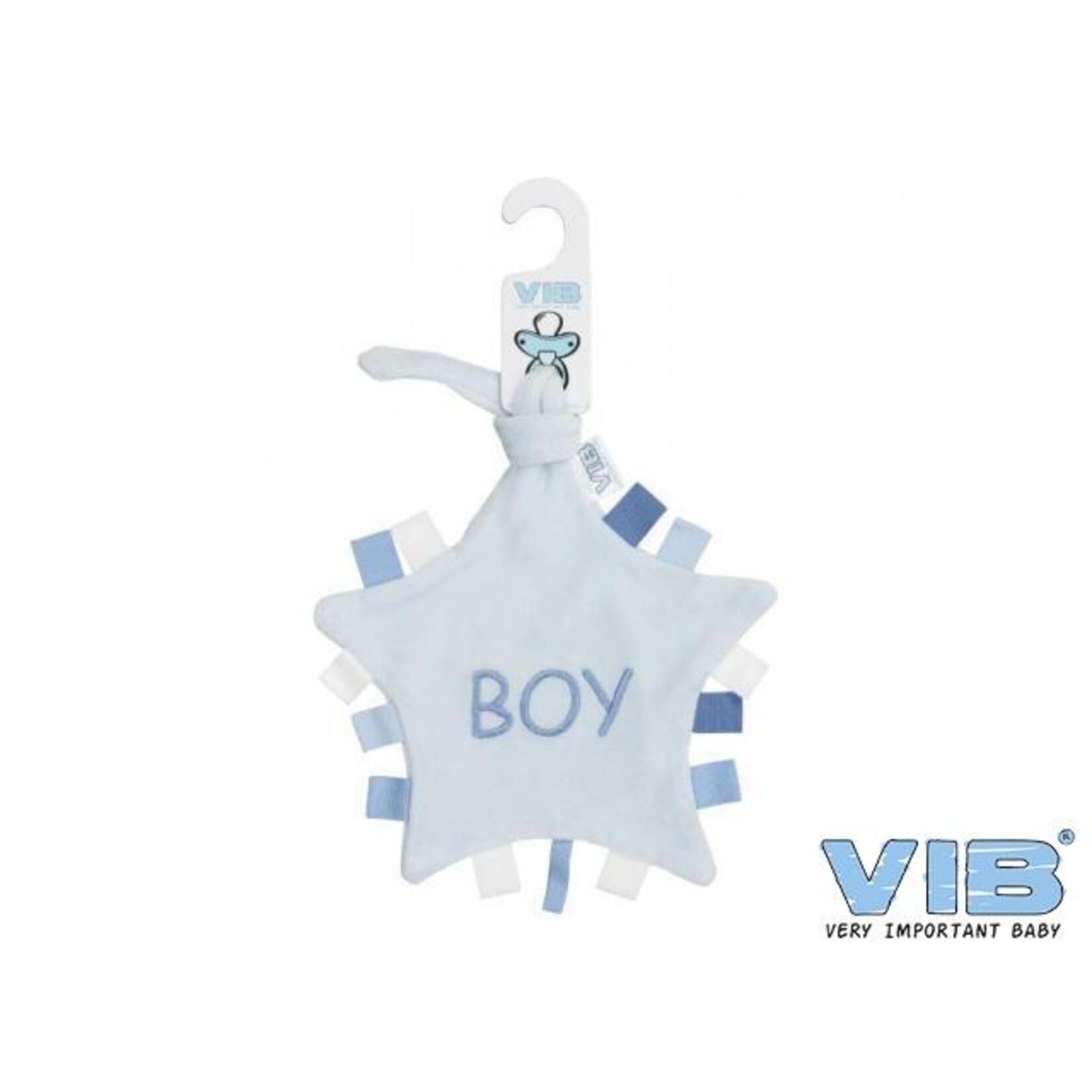 Tutteldoekje Ster BOY Blauw Licht Blauw