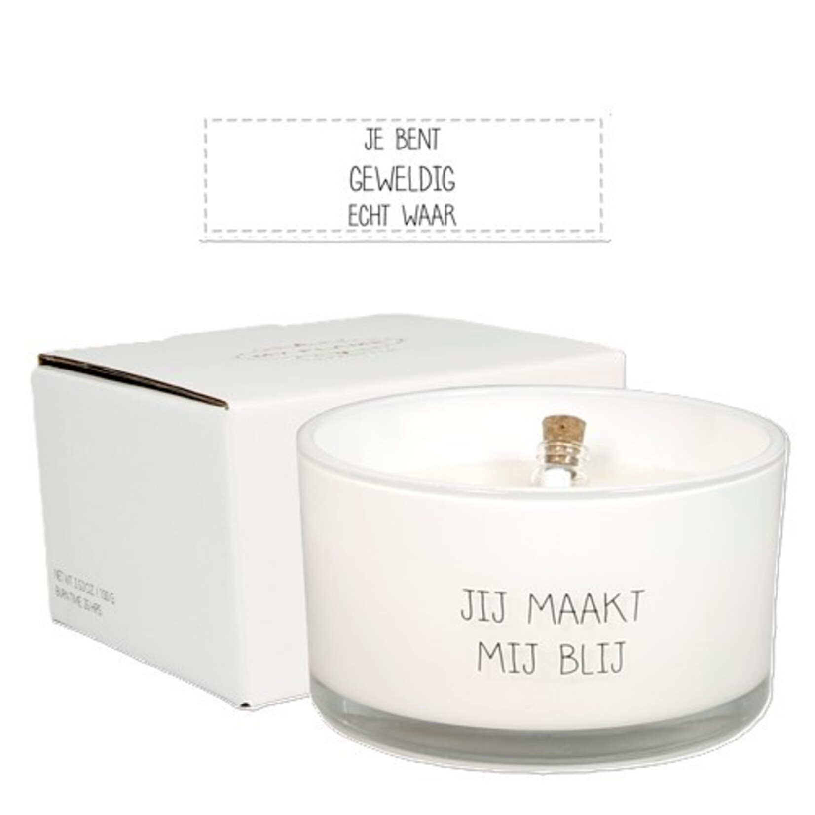 My Flame Lifestyle FLESSENPOST KAARS - JIJ MAAKT MIJ BLIJ