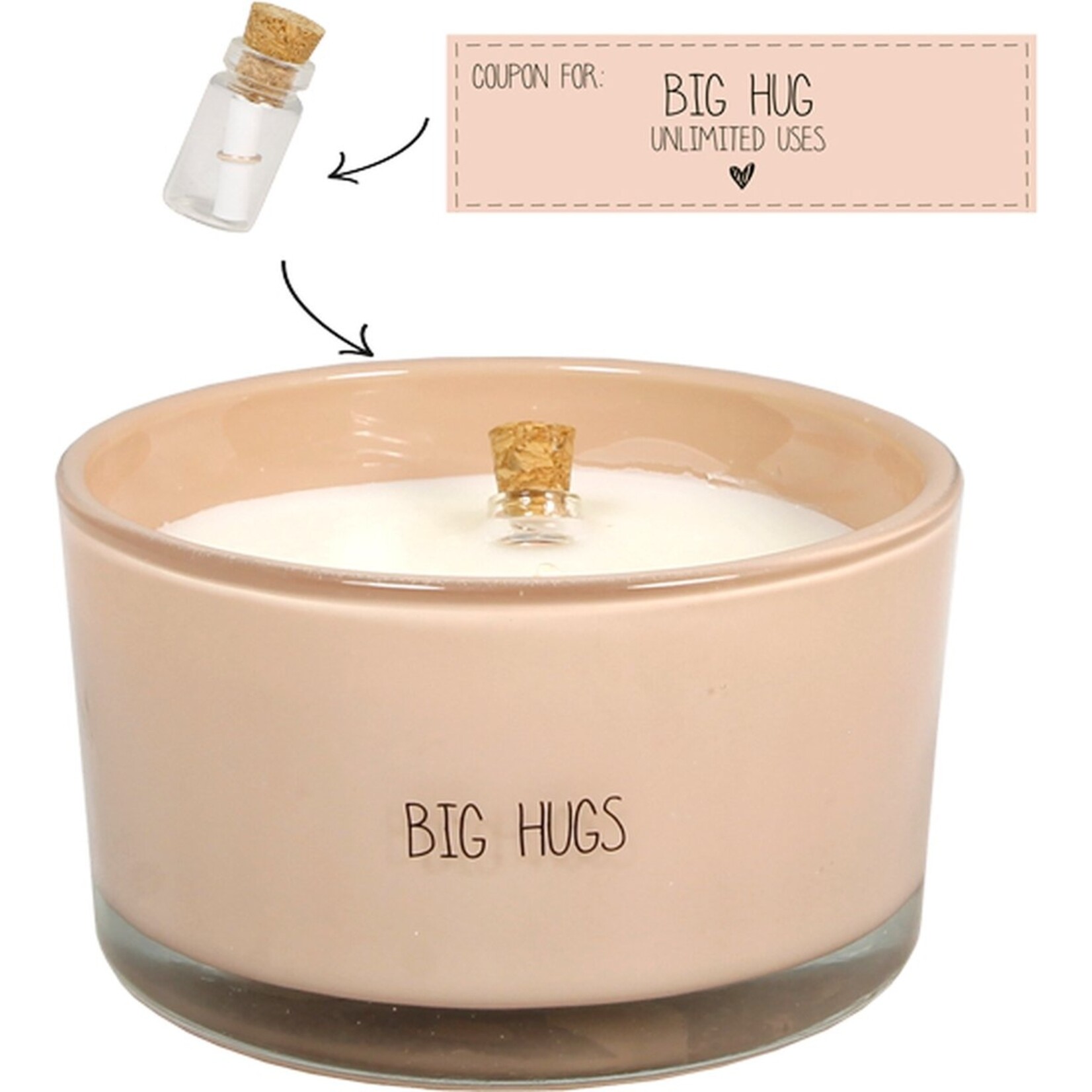 FLESSENPOST KAARS - BIG HUGS