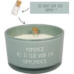 FLESSENPOST KAARS - MOMENTJE. HET IS TIJD VOOR EEN COMPLIMENT