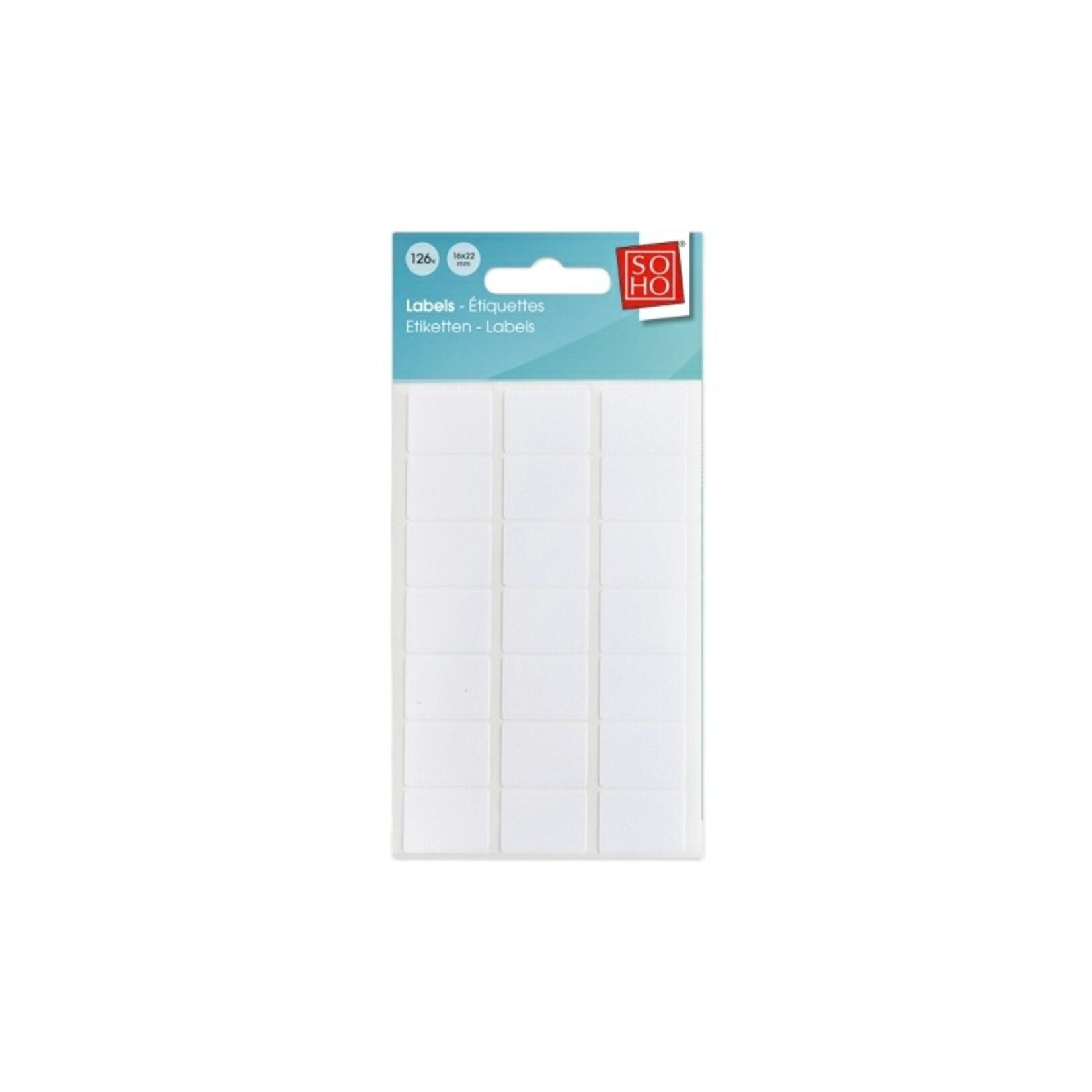 Soho Etiketten wit 16x22mm 126 stuks
