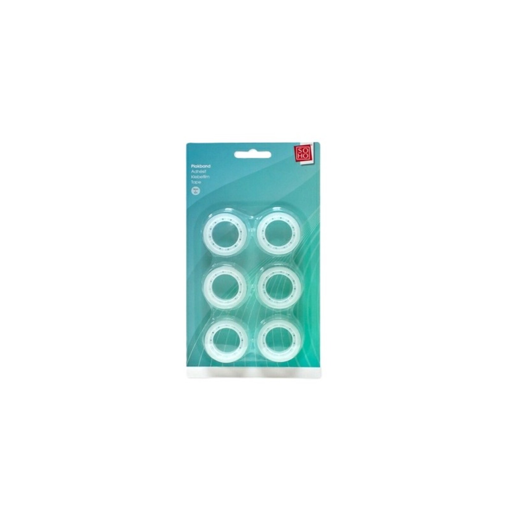 Plakband 18mmx10m 6/ bls SOHO