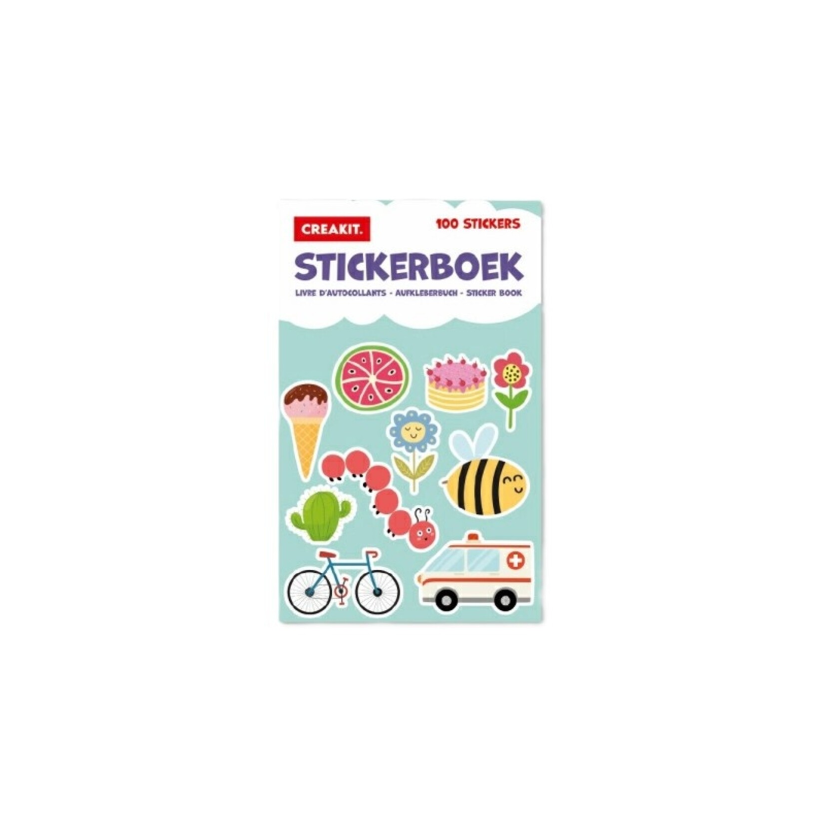 Creakit Stickerboek Dieren 100 stickers KIDS