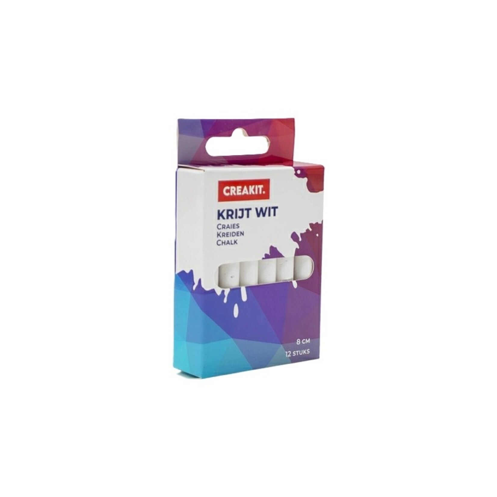 Creakit Krijt wit 12 stuks ALLROUND