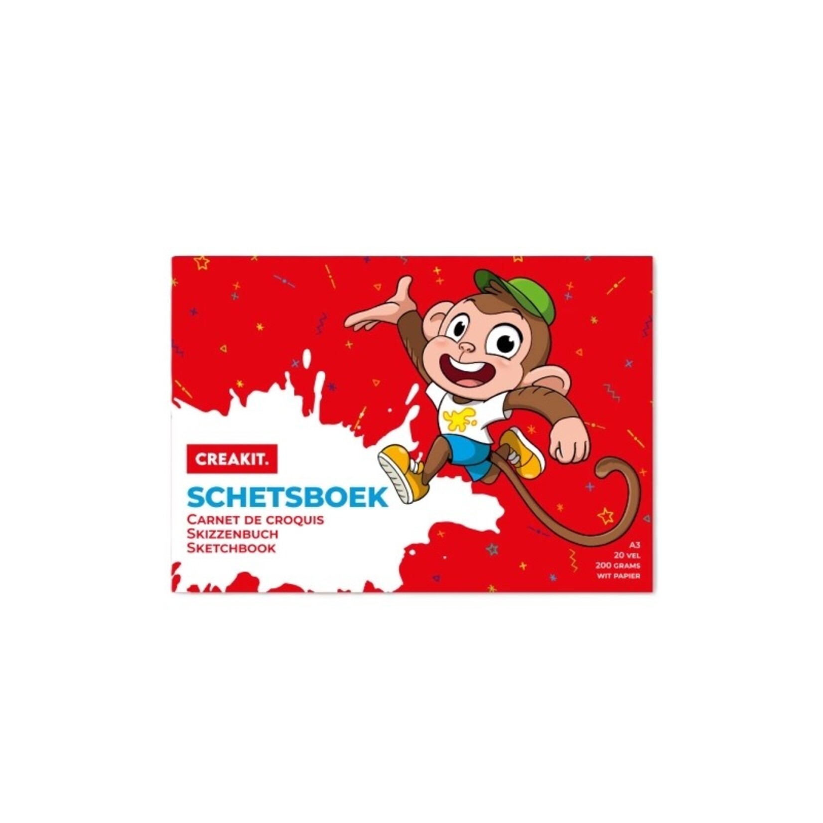 Schetsboek A3 20/ 200grs CREAKIT