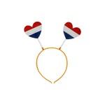 Tiara Rood/wit/blauw hartjes