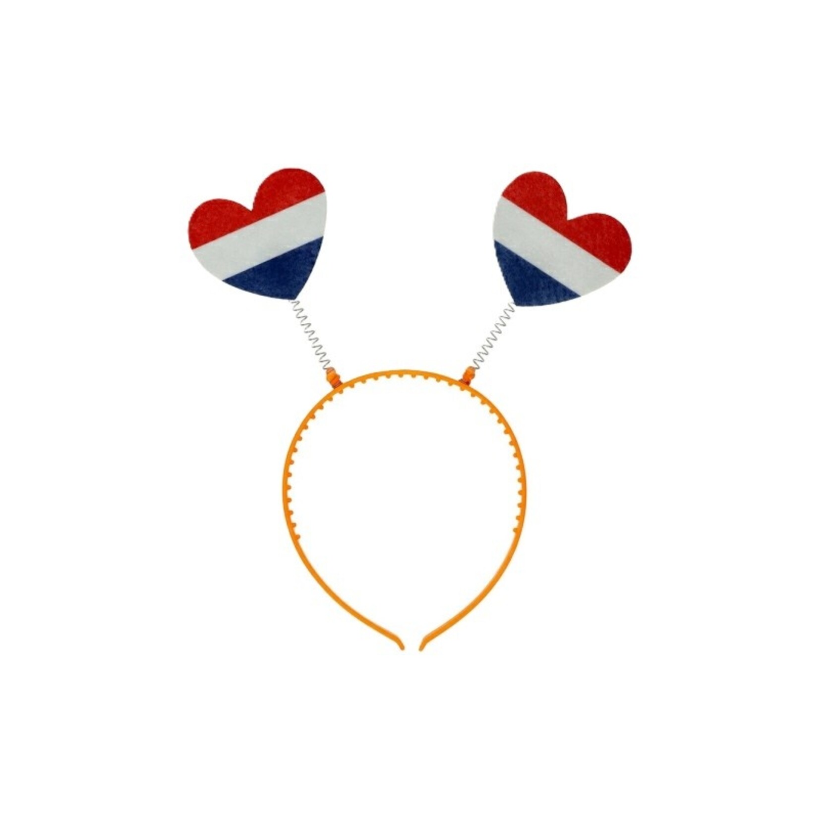 Tiara Rood/wit/blauw hartjes