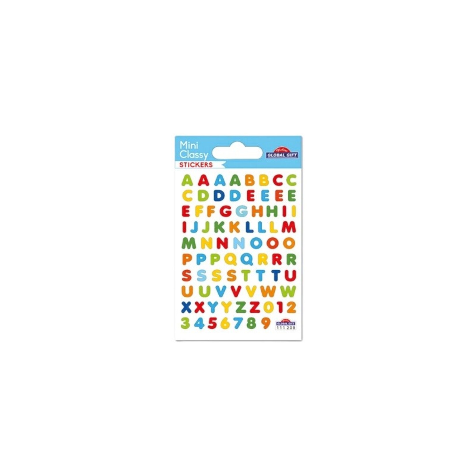 Global Gift Sticker Kleur ABC