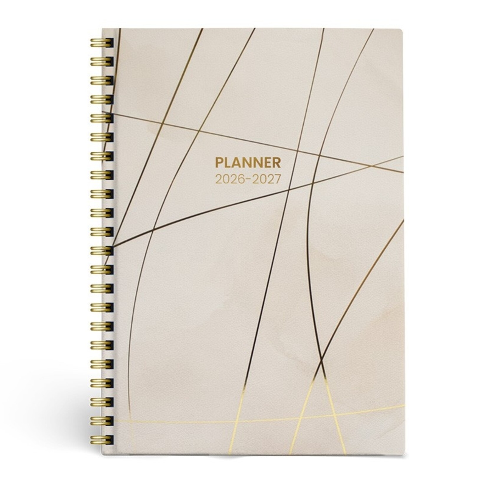 Planner spiraal Elara crème - 29x21cm