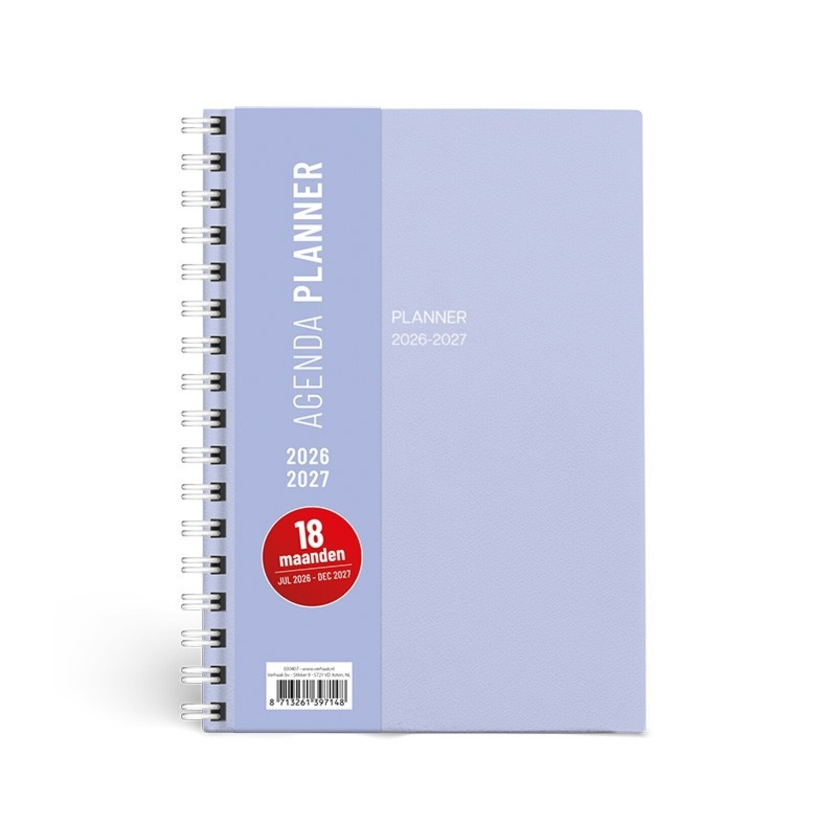 Planner spiraal SOHO Pastel blauw - 22x16cm