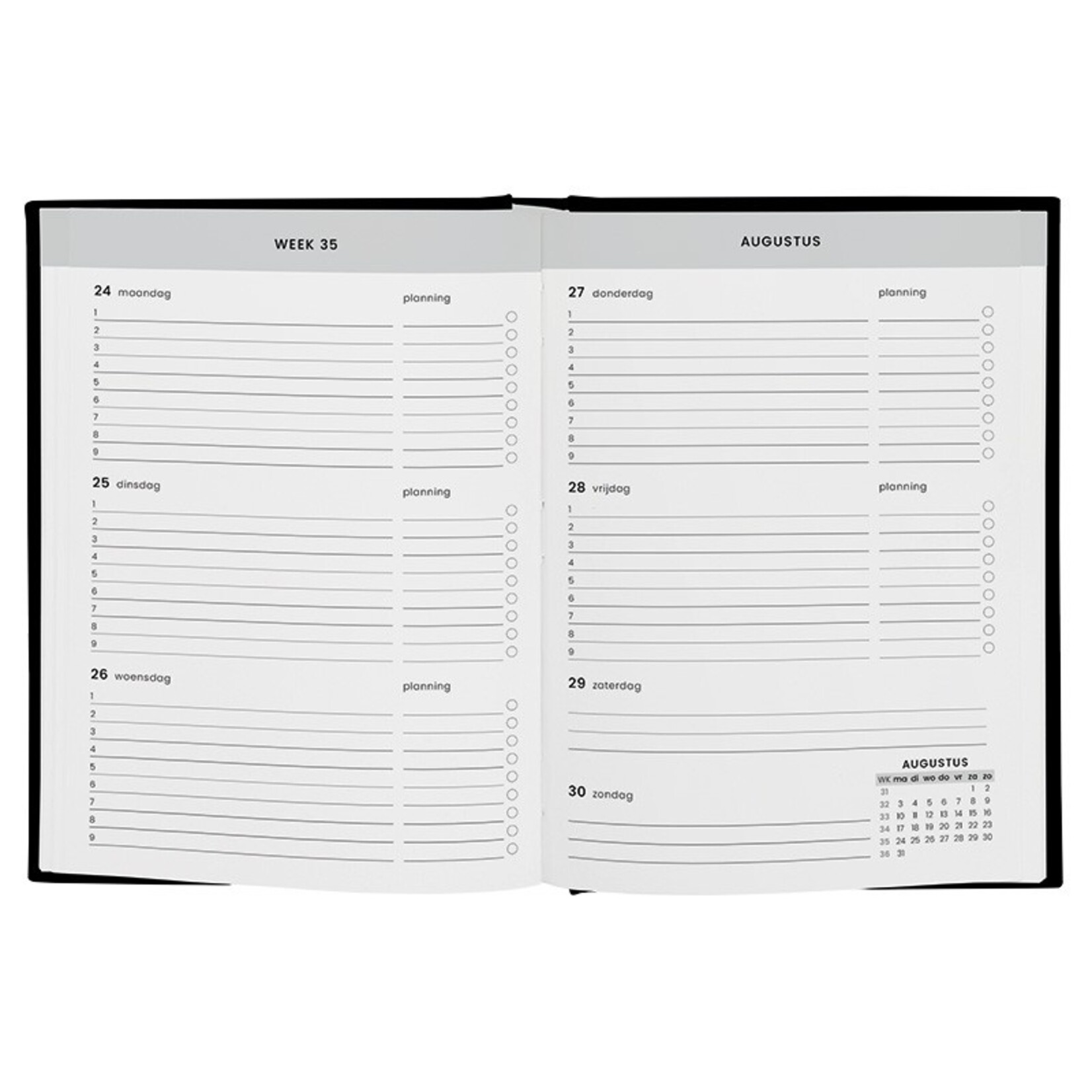 Agenda A5 26/27 SOHO Black