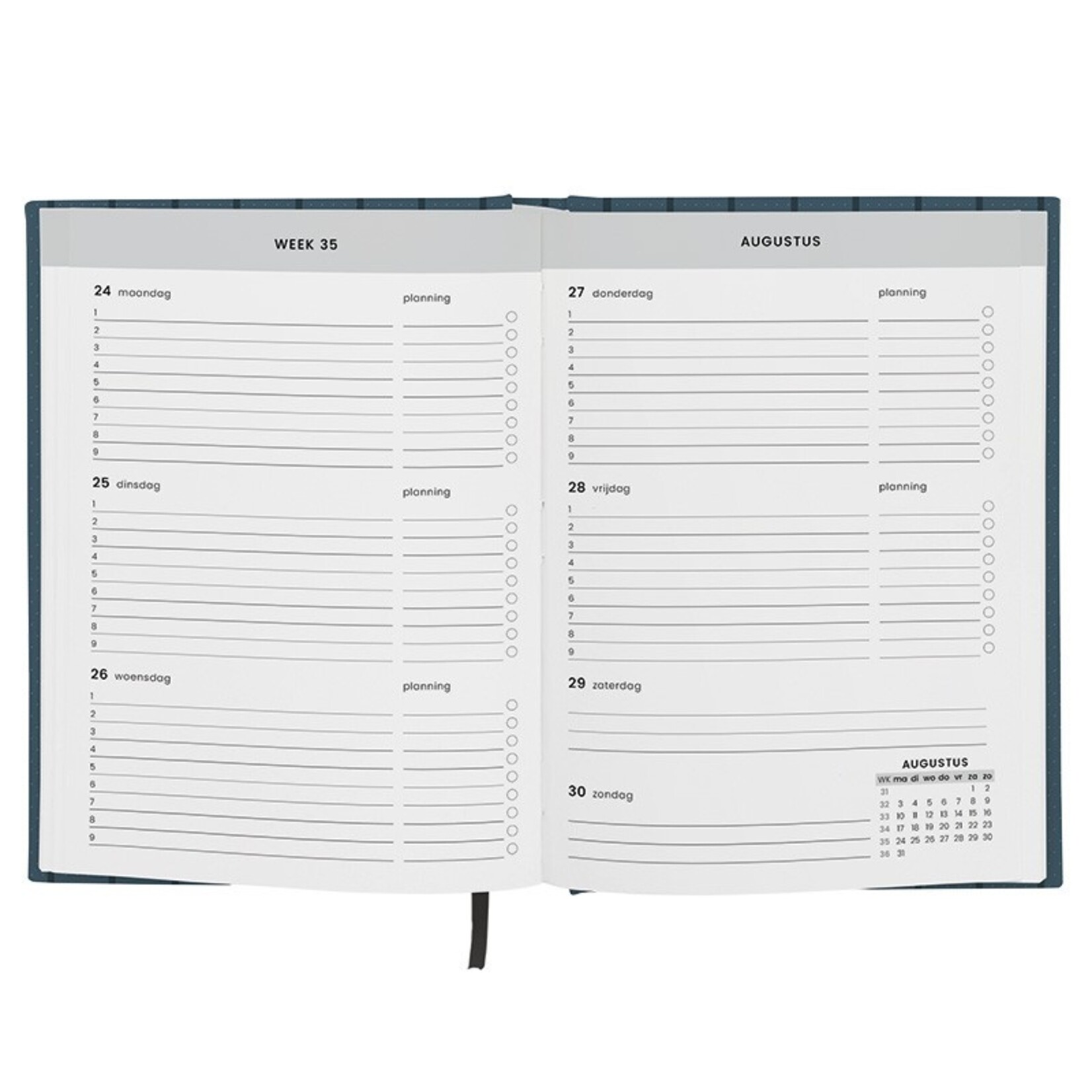 Agenda A5 26/27 Blaze Blauw