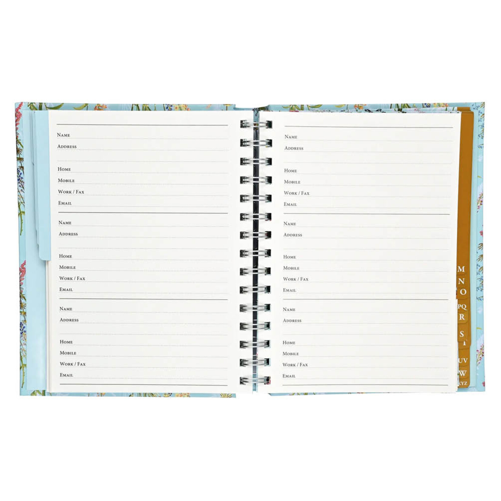 Peter Pauper Addressbook Large Peter Pauper Blooms and Butterflies