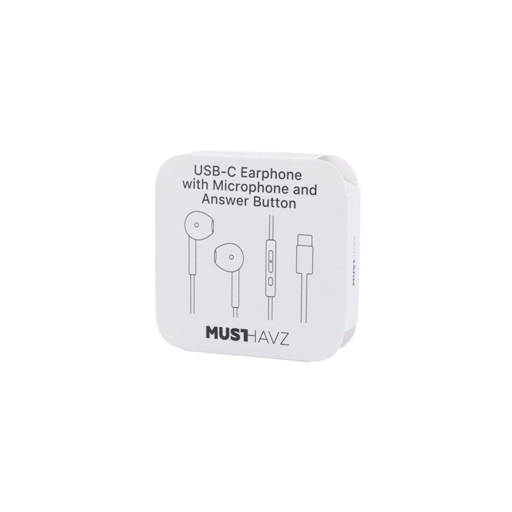 Musthavz Earphone USB-C, white