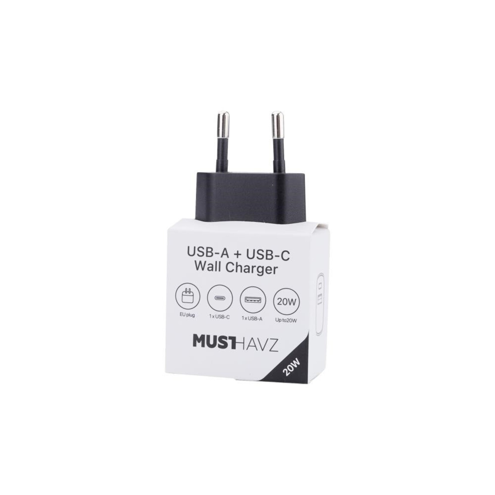 Musthavz USB-C Charger 20W, black