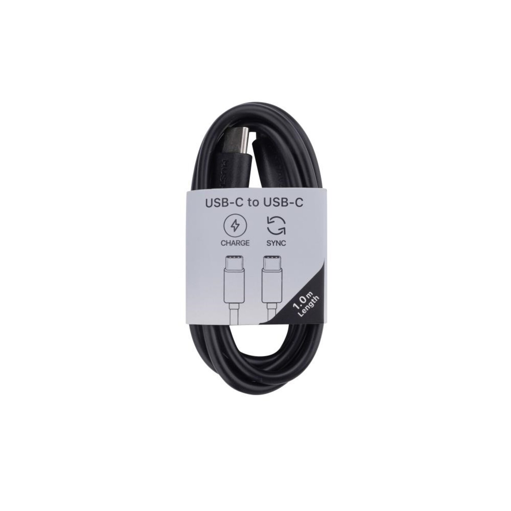Musthavz USB-C to USB-C Cable 1.0 meter, black