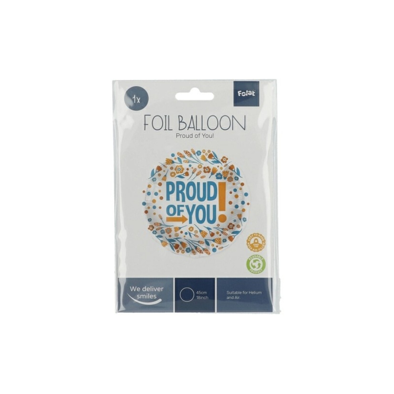 Folieballon Proud of You - 45cm
