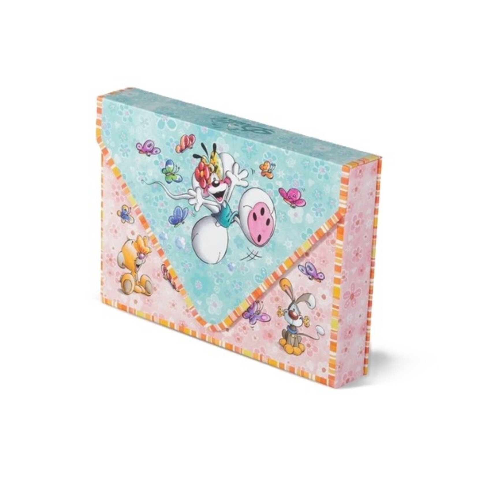 Diddl Set briefpapier in een stevige envelopvormige doos