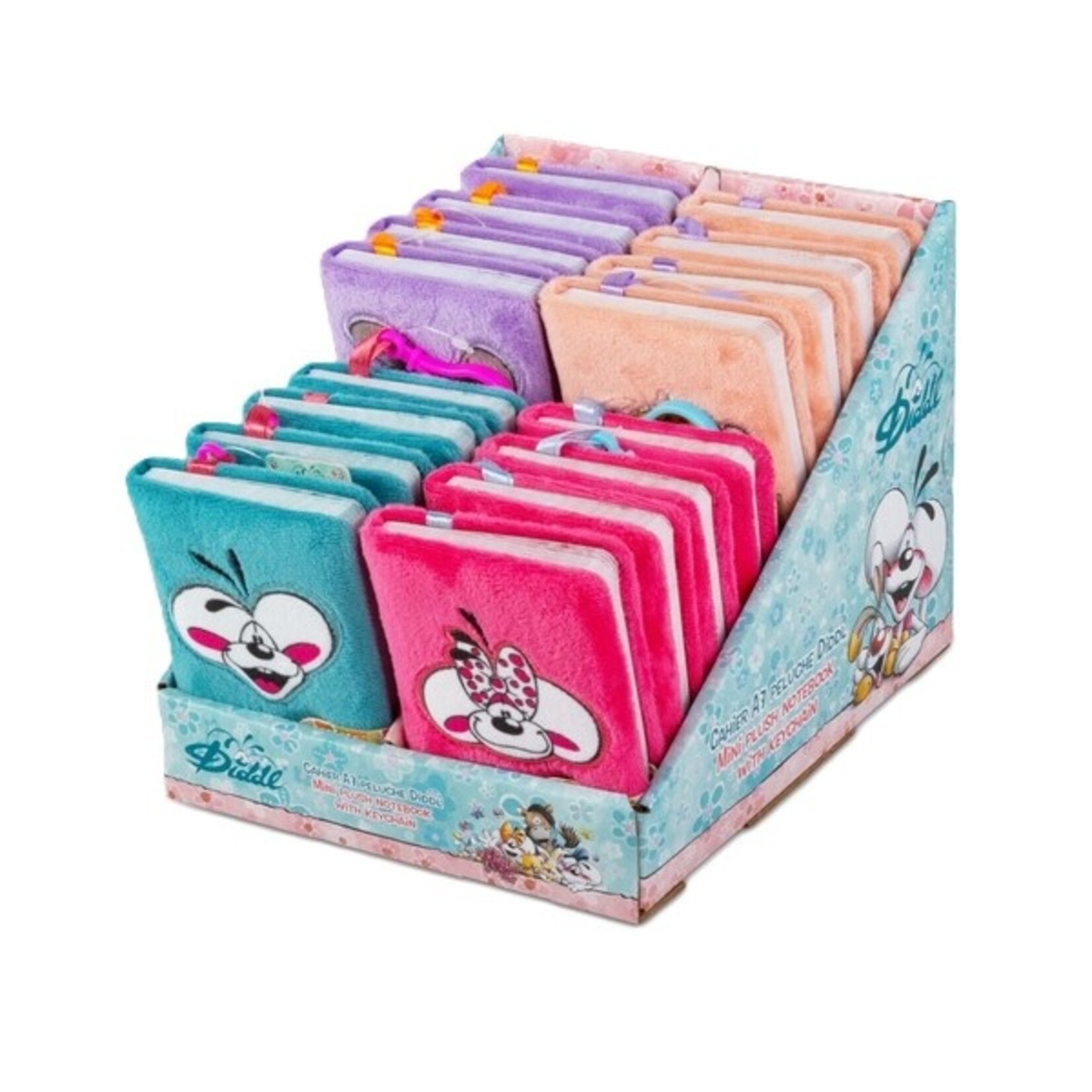 Diddl Mini pluche notitieboekje met sleutelhanger