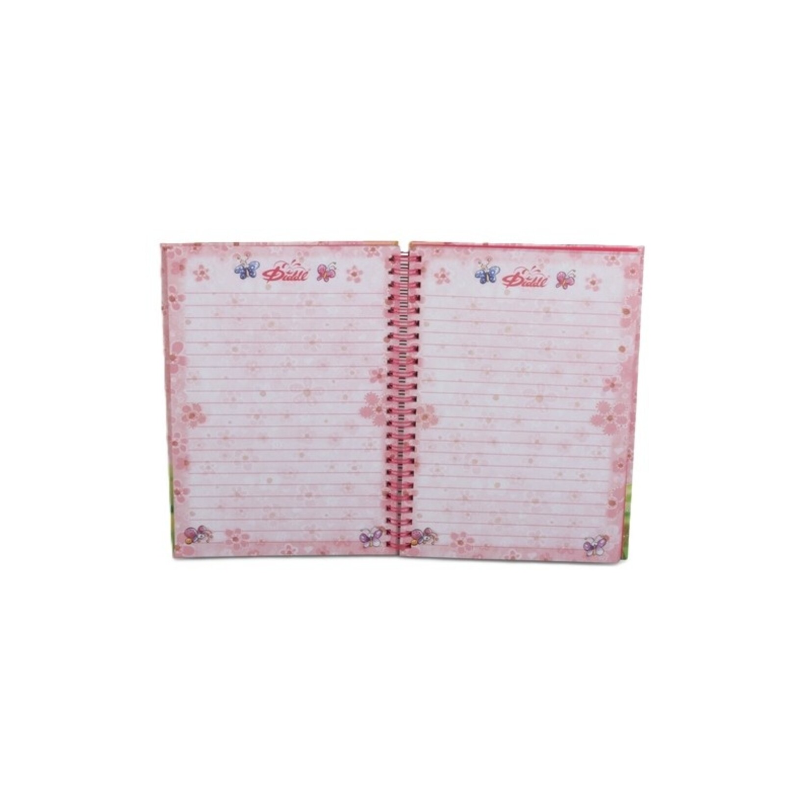 Diddl Spiraal notaboek A5 met glitter elastiek