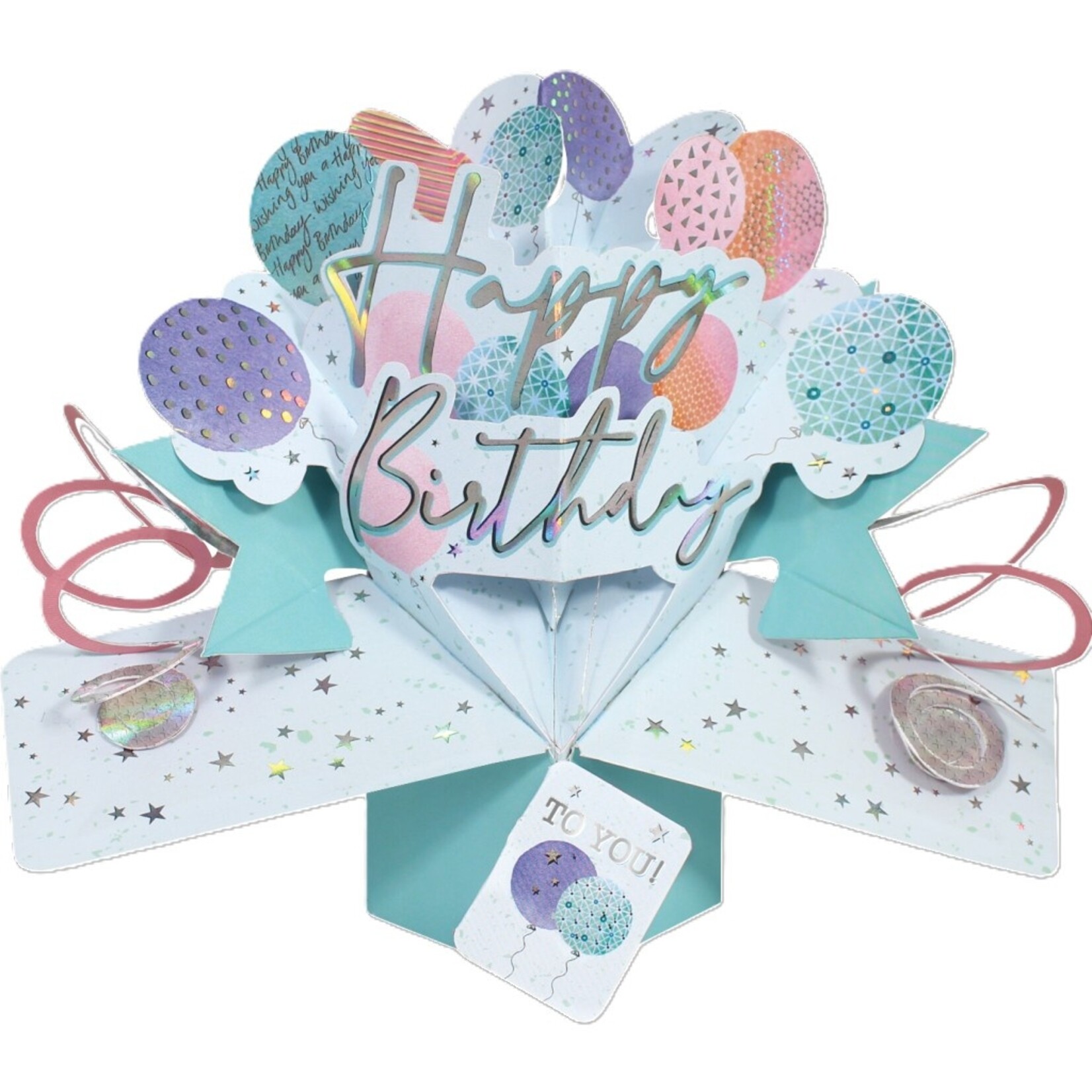 HAPPY BIRTHDAY - BALLONS PASTEL