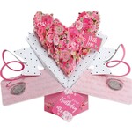 WITH LOVE / ON YOUR BIRTHDAY -FLORAL HEART