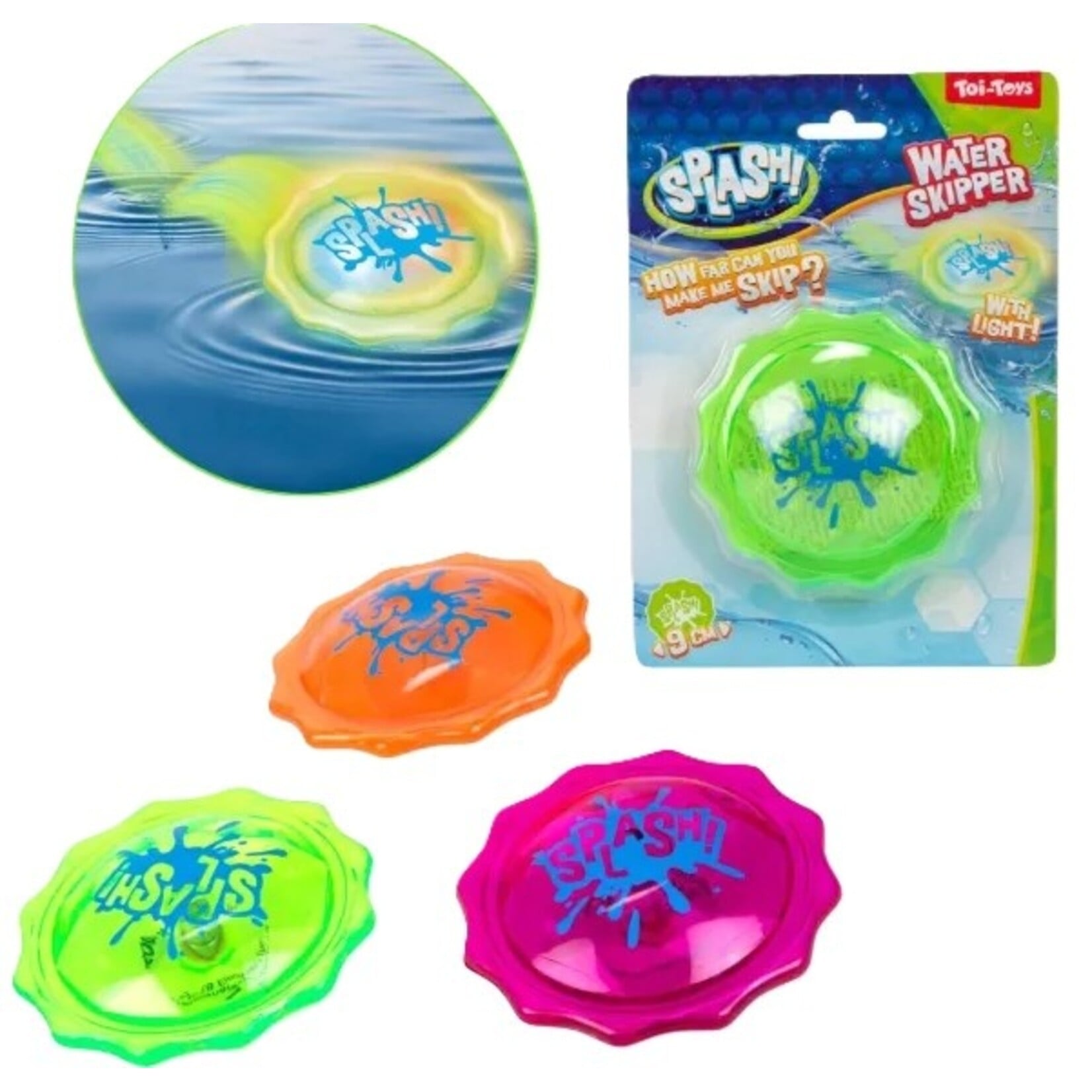 Disc water skipper 9 cm.