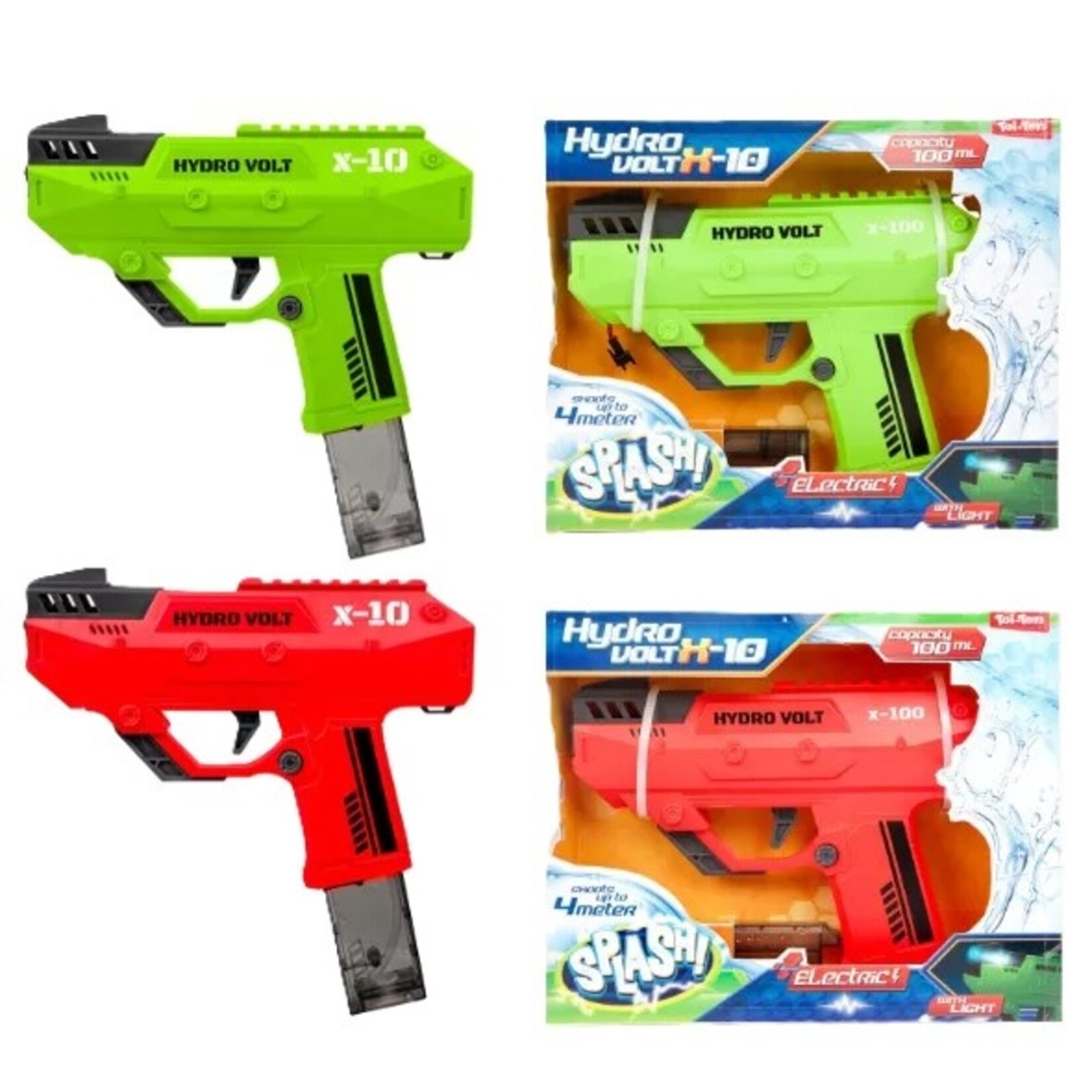 Elektrisch waterpistool+licht 2as.