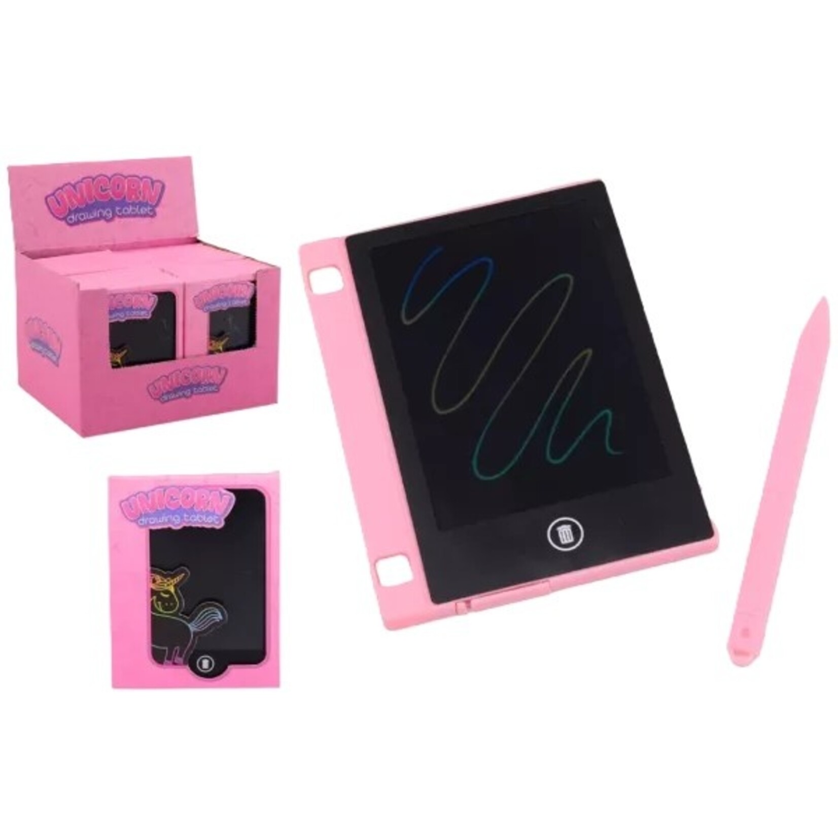 Regenboog unicorn teken tablet