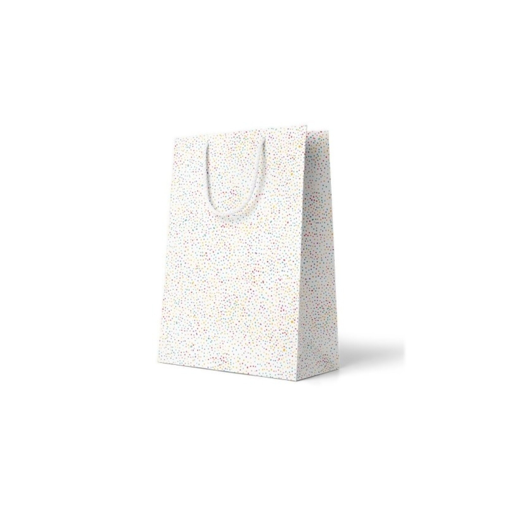 Giftbag Dots wit L
