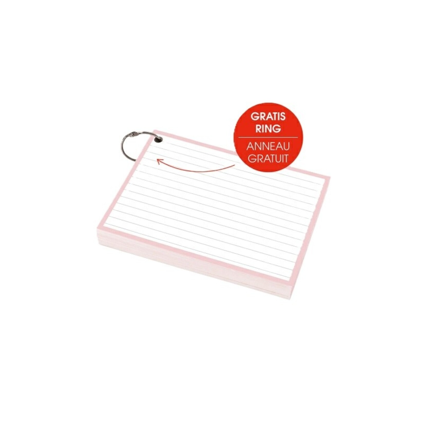 Soho Flashcards A6 50 stuks Pastel Roze