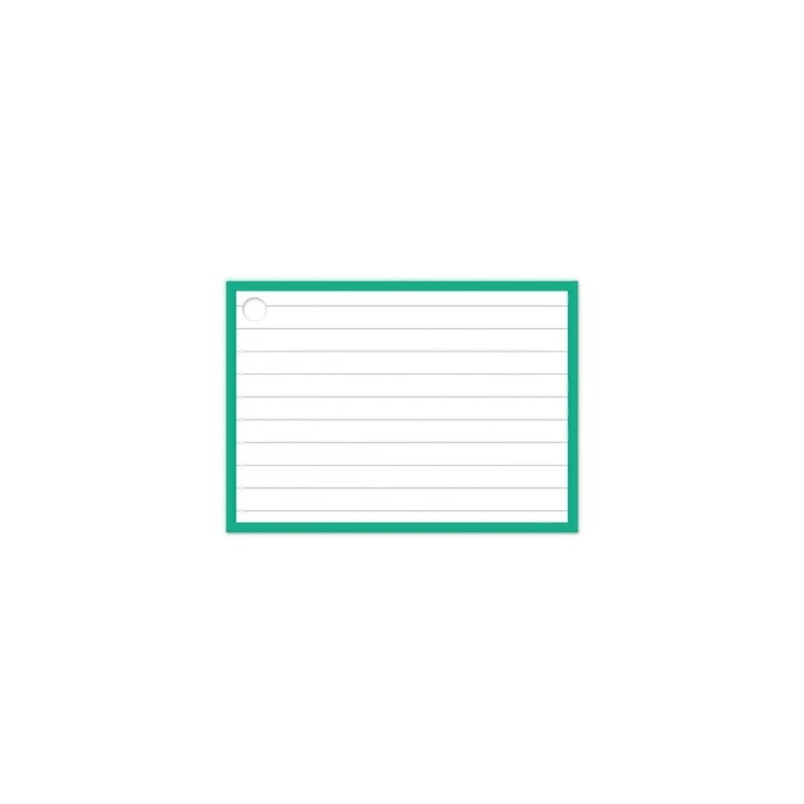 Flashcards A7 incl. clipring Groen