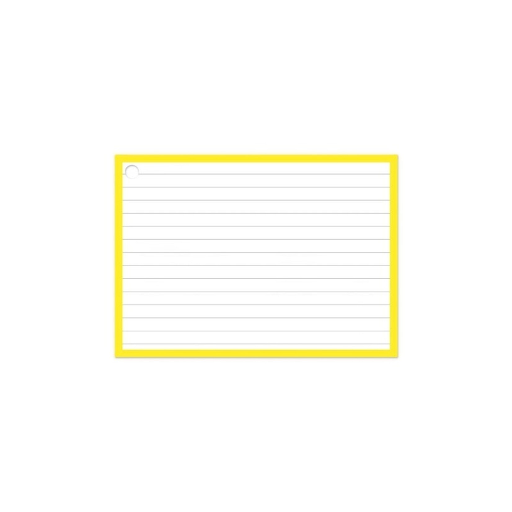 Flashcards A6 incl. clipring Geel