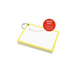 Flashcards A6 incl. clipring Geel